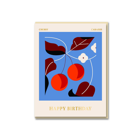 Cherry Happy Birthday Card