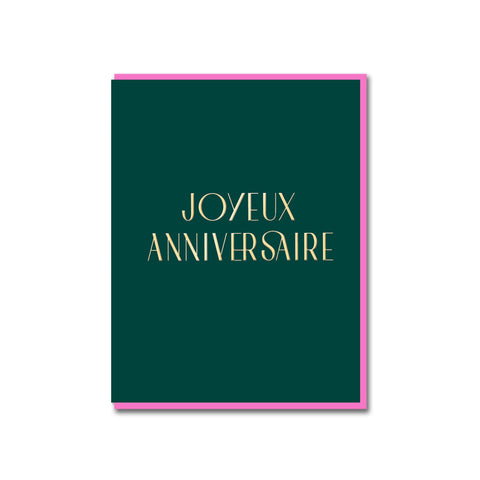 Joyeux Anniversaire Birthday Card