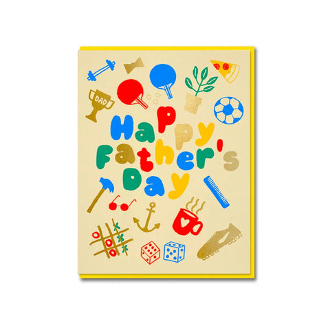 Happy Father's Day Bits Greeting Card