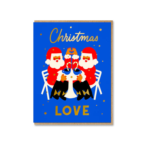 Santa Christmas Love Greeting Card