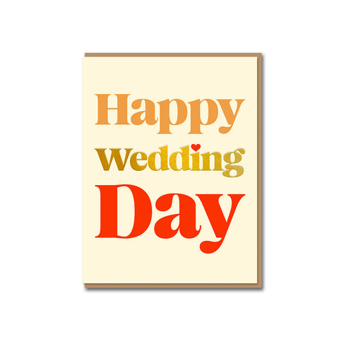 Happy Wedding Day Greeting Card