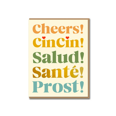 Cheers-Cin Cin Greeting Card