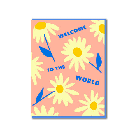 Daisies Welcome to the World Greeting Card