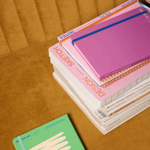 Magenta Any Day Notebook Plain A5