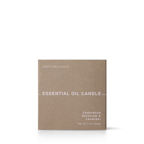 Cedarwood, Geranium and Lavender Essential Oil Candle