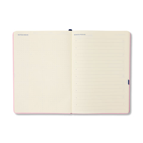 Pink & Navy 2027 Weekly Achiever Diary A5