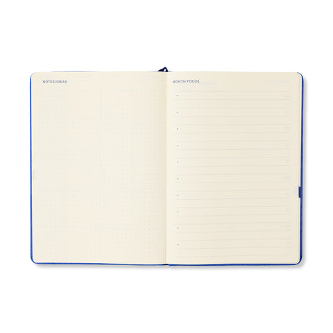 Navy & Cream 2027 Weekly Achiever Diary A5