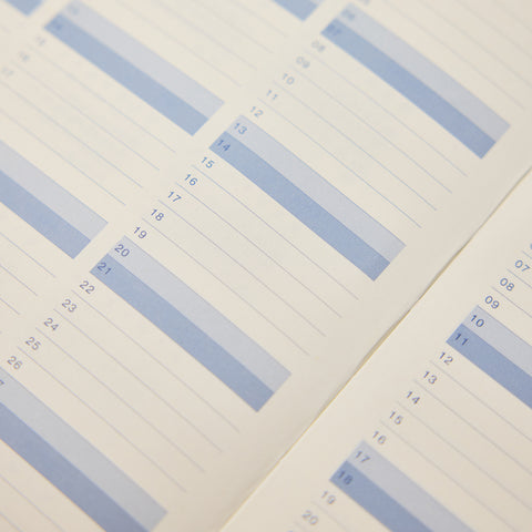 Navy & Cream 2027 Weekly Achiever Diary A5