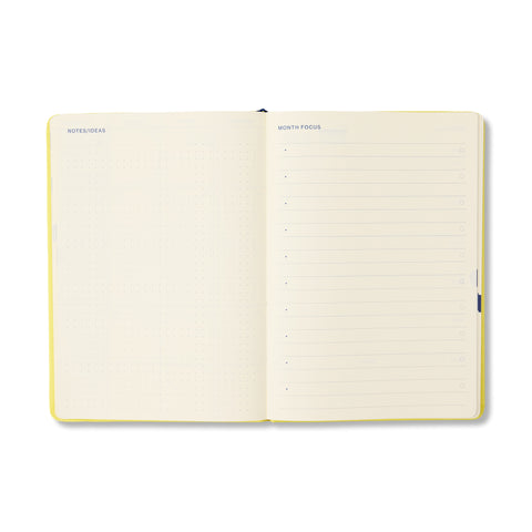 Yellow & Sky 2027 Weekly Achiever Diary A5