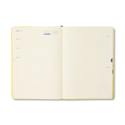 Yellow & Sky 2027 Weekly Achiever Diary A5