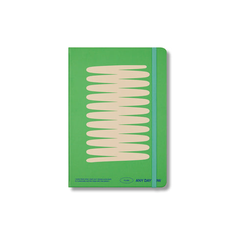 Green Any Day Notebook Plain A5