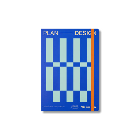 Indigo Open Bound Notebook Dot Grid A5