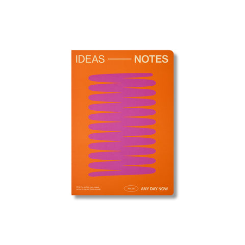 Coral Open Bound Notebook Ruled A5