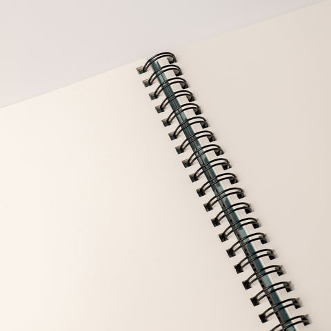 Spiral Bright Notebook B5 Lilac and Navy Plain