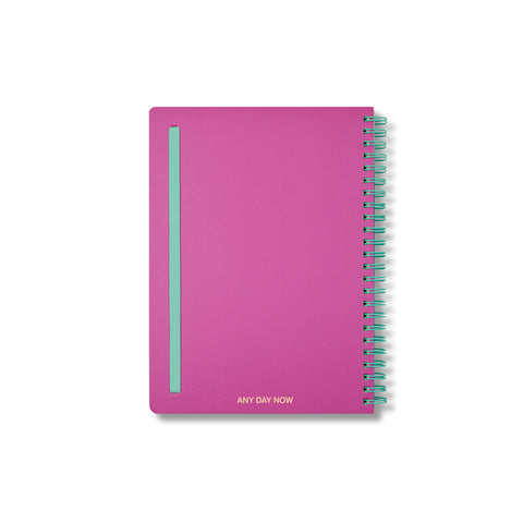Magenta Spiral Notebook Ruled A5