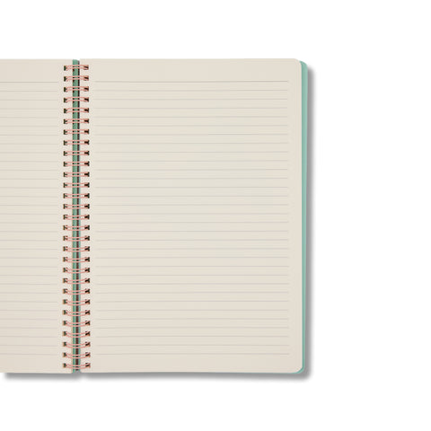 Teal Spiral Notebook Ruled B5