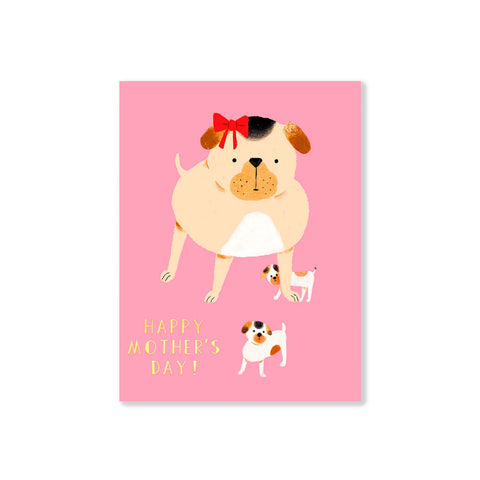 Pug Mama Greeting Card