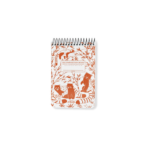 Red Pandas Pocket Spiral Notepad