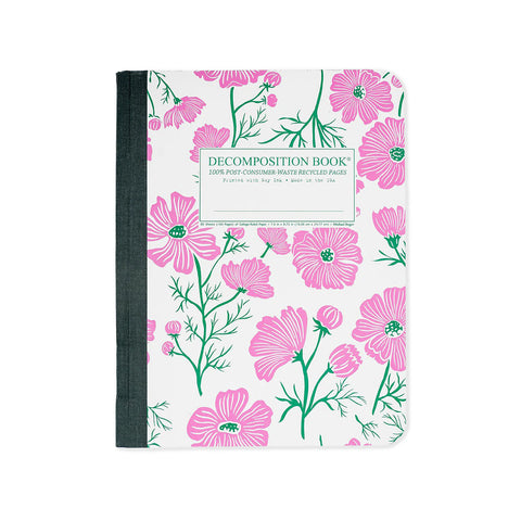 Cosmos Flowers Large Notebook