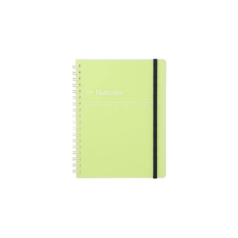 Rollbahn Large Spiral Notebook Clear Green