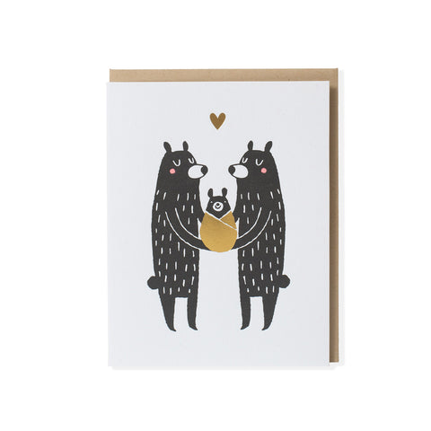 Baby Black Bear Greeting Card