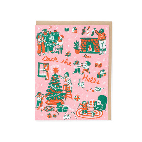 Desk the Halls Greeting Card
