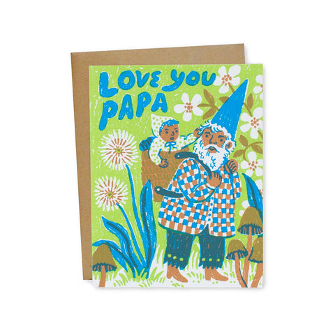 Love You Papa Gnome Greeting Card