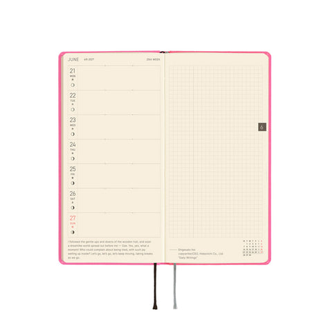 2027 Techo Weeks Planner Pink Sapphire