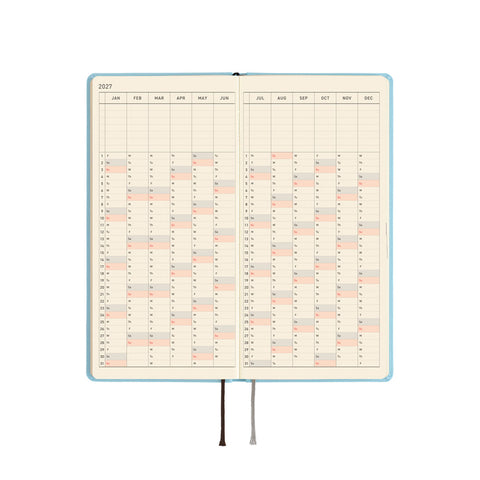 2027 Techo Weeks Planner Sea Glass