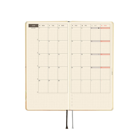 2027 Techo Weeks Planner Once, in Spring