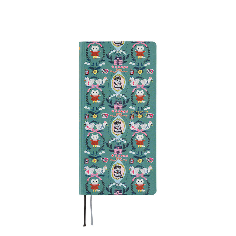 2027 Techo Weeks Planner White Cat Wallpaper