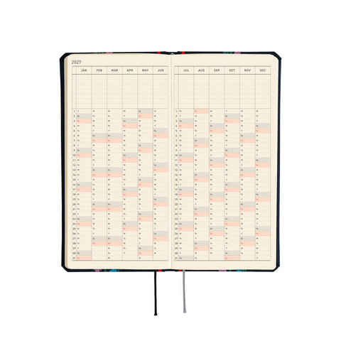 2027 Techo Weeks Planner Petit Bloom