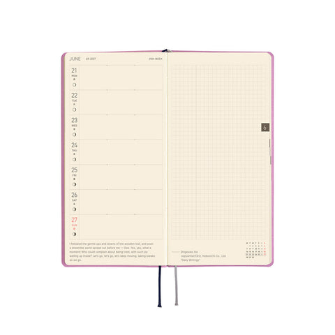 2027 Techo Weeks Weekly Planner Lavender Milk