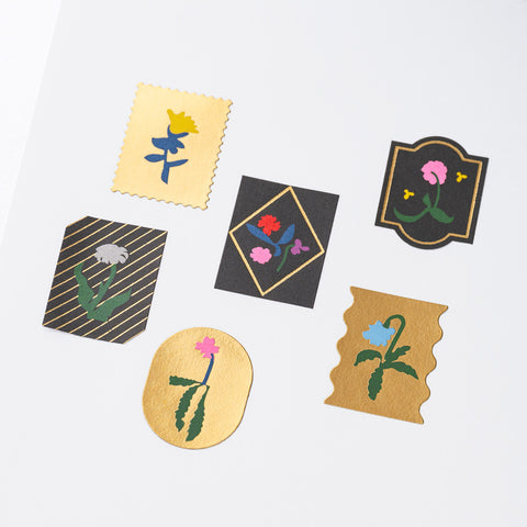 Foil-Stamped Stickers Petit Bloom