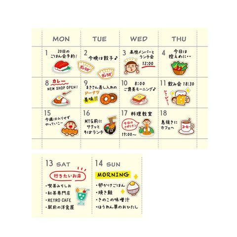 New Retro Diary Sticker Sheet