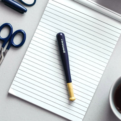 Baseball Bat Ballpoint Pen Navy