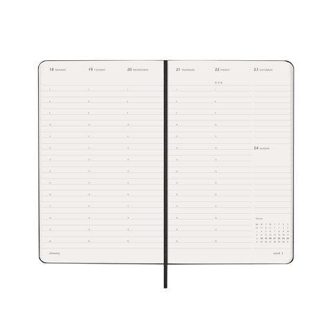 2027 Pro Weekly Diary Vertical Hard Cover Large