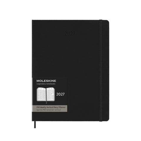2027 Pro Weekly Diary Vertical Hard Cover Diary Extra Large