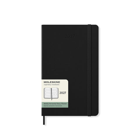 2027 Weekly Diary Horizontal Hard Cover Large