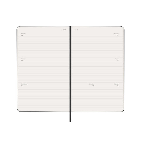 2027 Weekly Diary Horizontal Hard Cover Large