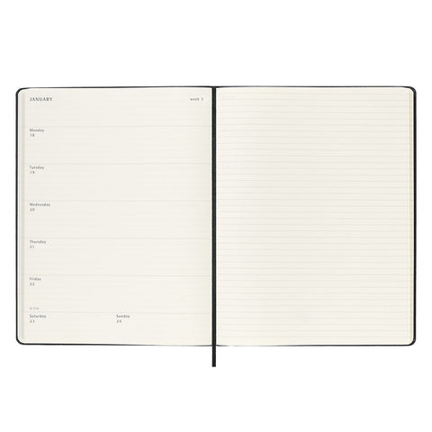 2027 Weekly Notebook Hard Cover Diary Extra Large