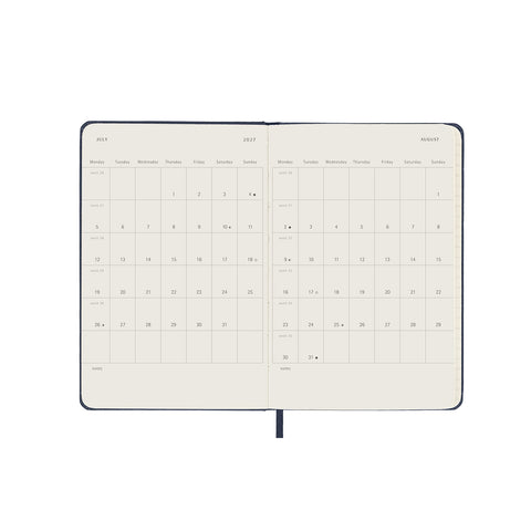 2027 Daily Diary Hard Cover Pocket