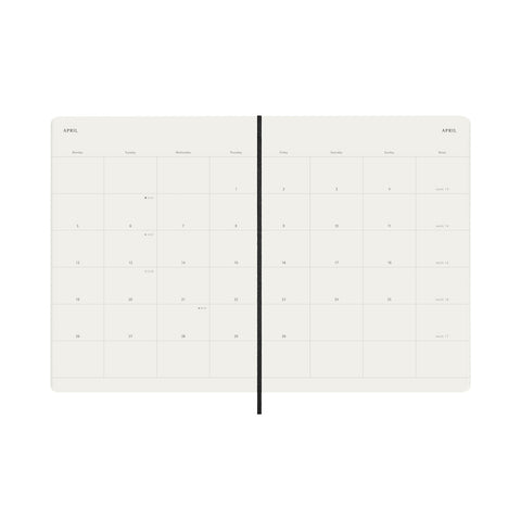 2027 Monthly Diary Soft Cover Extra Large