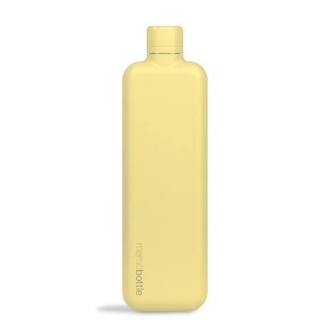 Slim Butter Yellow Stainless Steel Drink Bottle