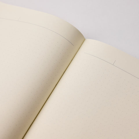Linen Bound Notebook Dot Grid A5