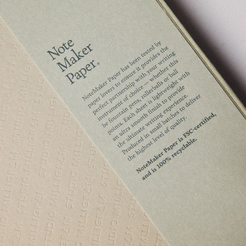 Linen Bound Notebook Ruled A5