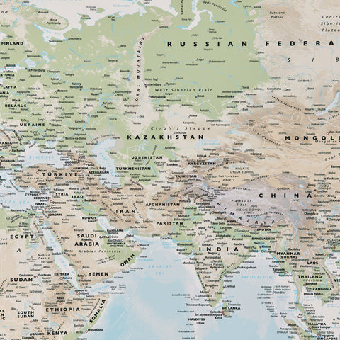 World Map Canvas