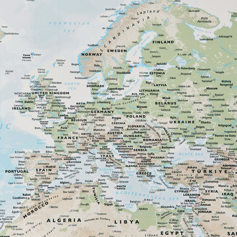 World Map Canvas