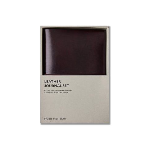 Refillable Leather Journal Set A5