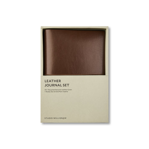 Refillable Leather Journal Set A5